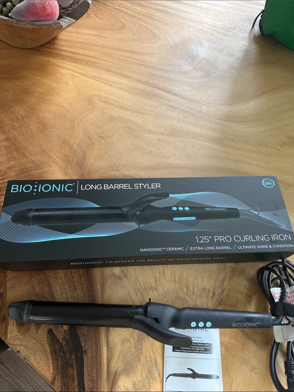 Bio Ionic 1.25" Pro Long Barrel Curling Iron - Black - Picture 2 of 5